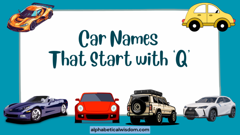 Car Names That Start with Q