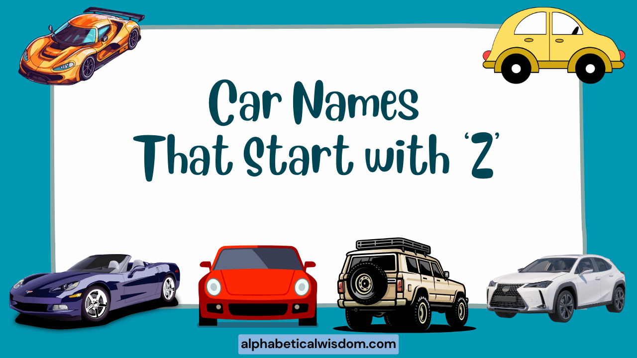 Car Names That Start with Z