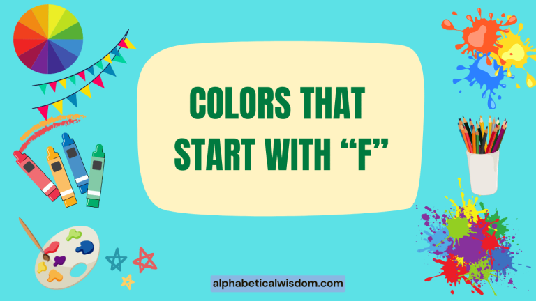 Colors That Start with F