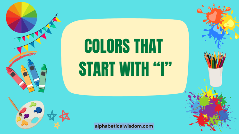 Colors That Start with I