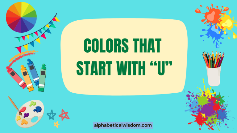 Colors That Start with U