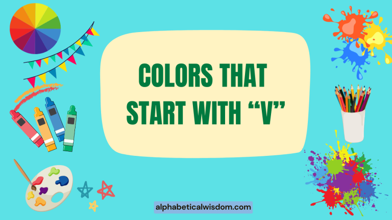 Colors That Start with V