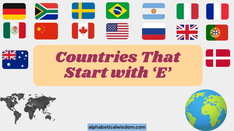 Countries That Start with E