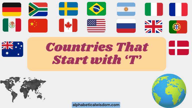 Countries That Start with T