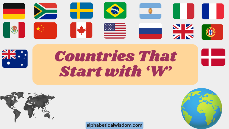 Countries That Start with W