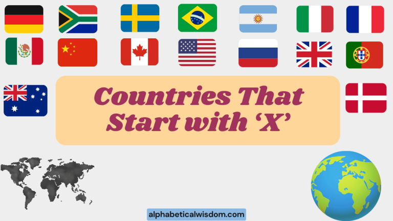 Countries That Start with X