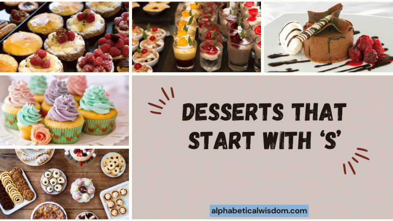 Desserts That Start with S