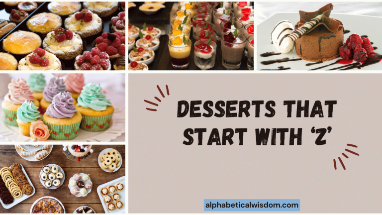 Desserts That Start with Z
