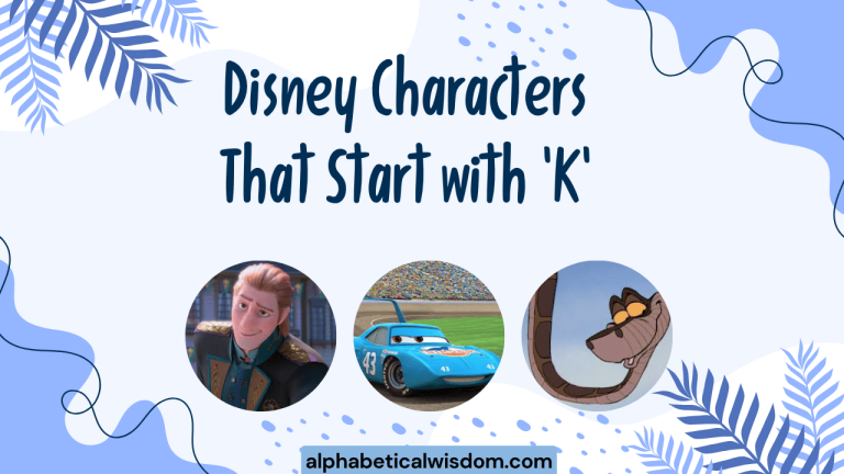 Disney Characters That Start with K