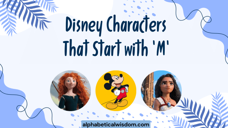 Disney Characters That Start with M