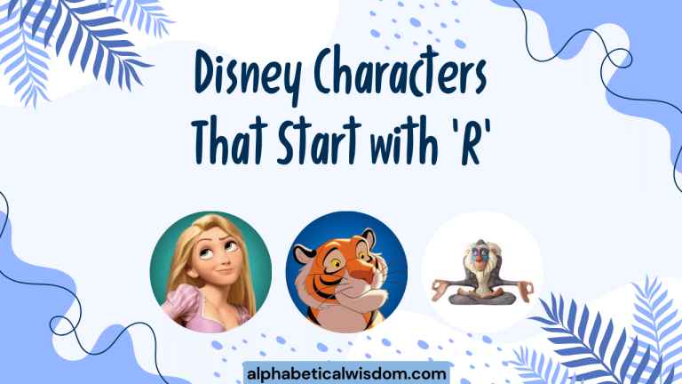 Disney Characters That Start with R