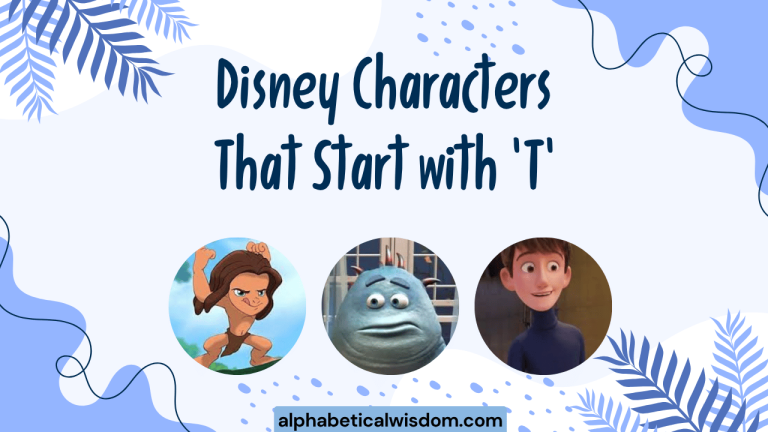 Disney Characters That Start with T