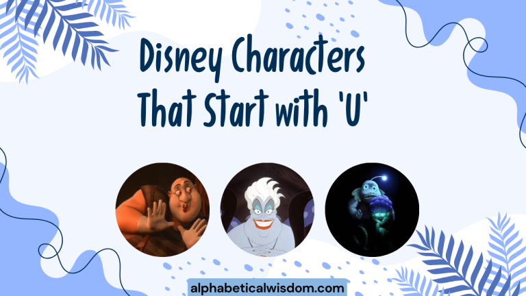 Disney Characters That Start with U