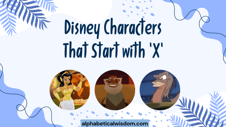 Disney Characters That Start with X