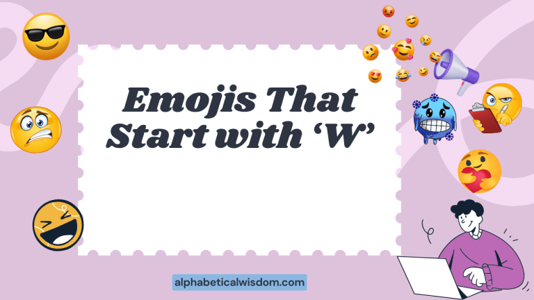 Emojis That Start with W