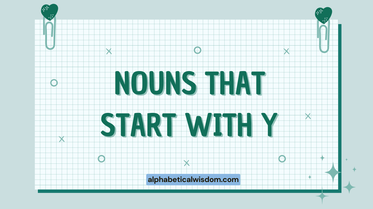 Nouns That Start with Y