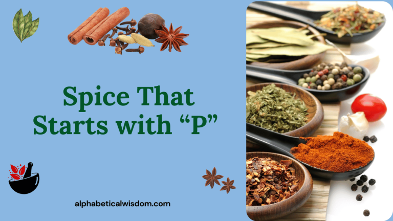 Spice That Starts with P
