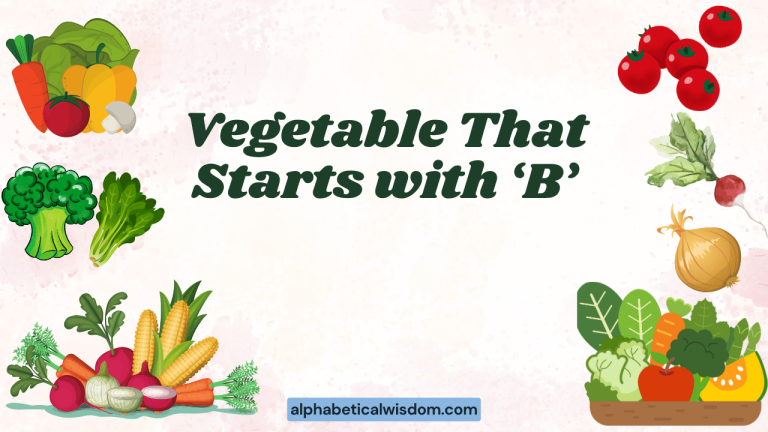 Vegetable That Starts with B