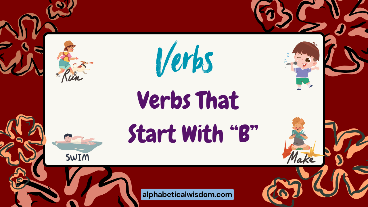 Verbs That Start with B