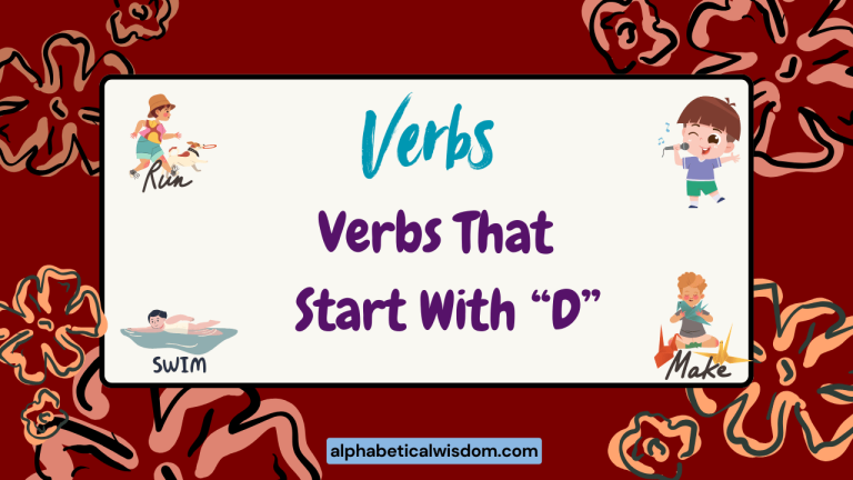 Verbs That Start with D