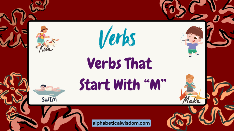Verbs That Start with M