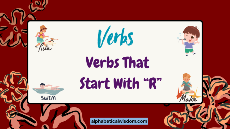 Verbs That Start with R