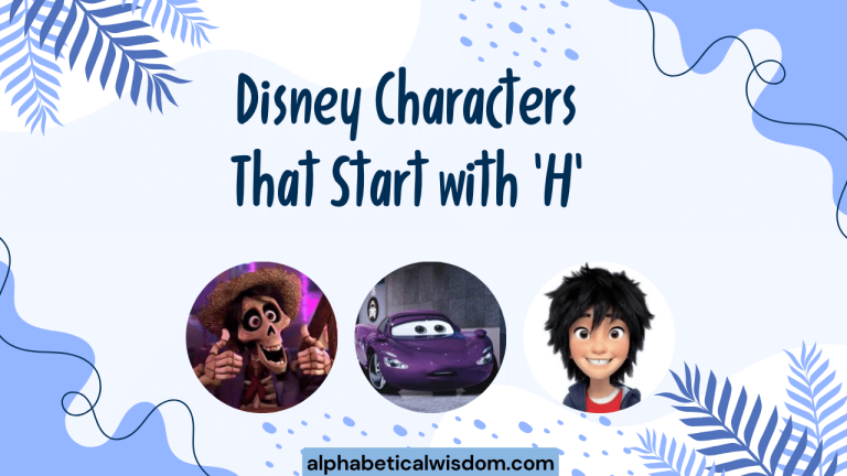 Disney Characters That Start with H