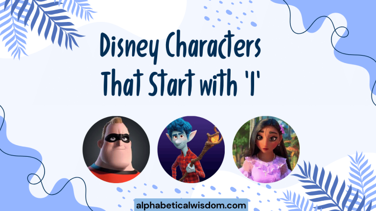 Disney Characters That Start with I