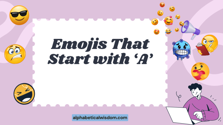 Emojis That Start with A