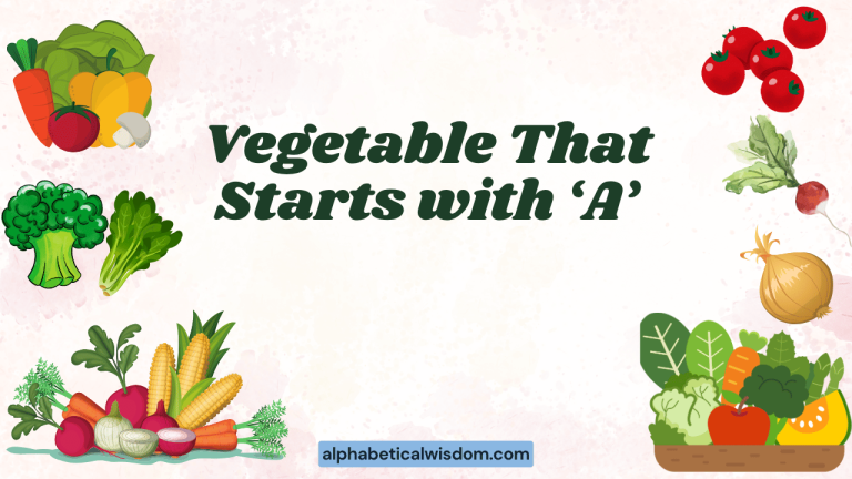 Vegetable That Starts with A