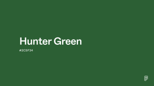 Hunter Green color