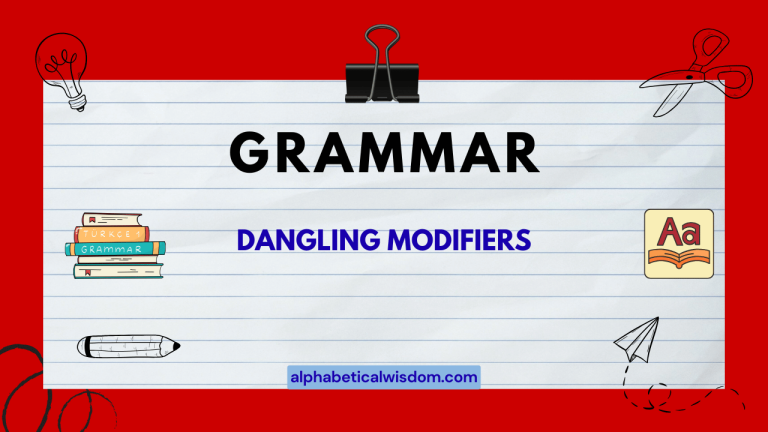Dangling Modifiers