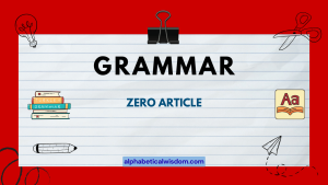 Zero Article